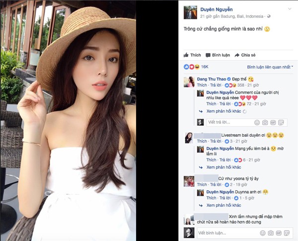 Kỳ Duyên xuýt xoa trước ảnh selfie quá xinh đẹp của Đặng Thu Thảo