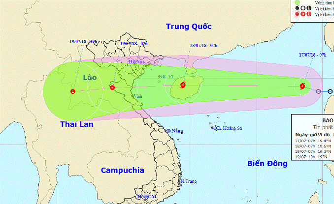 Bão số 3 xuất hiện trên Biển Đông