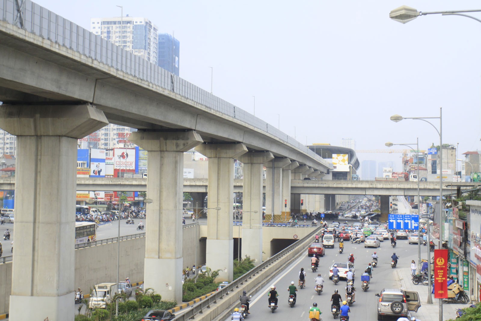 Toàn cảnh tuyến đường sắt Cát Linh - Hà Đông trước ngày thử nghiệm