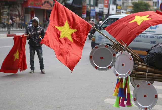Hà Nội hừng hực khí thế cổ vũ đội tuyển Việt Nam