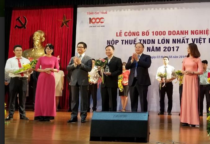 Frieslandcampina Việt Nam lọt top 100 DN xuất sắc đóng góp ngân sách