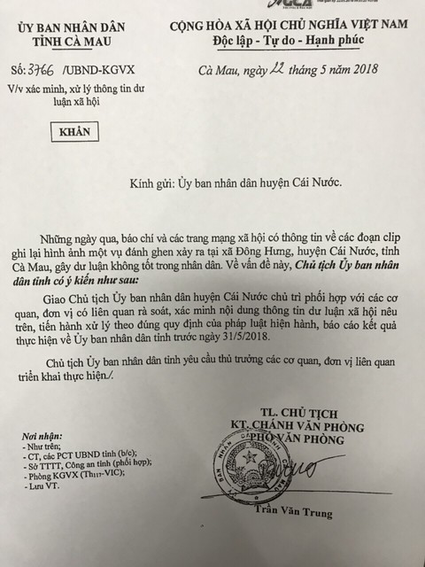 Vụ clip đánh ghen ở Cà Mau gây 'bão': Chủ tịch tỉnh chỉ đạo làm rõ