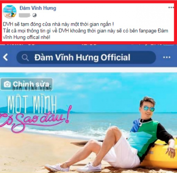 Đàm Vĩnh Hưng bất ngờ khóa facebook cá nhân , sau ồn ào sinh nhật