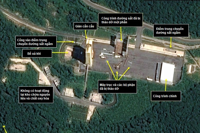 Triều Tiên có thể đã ngừngviệc tháo dỡ bãi thử động cơ tên lửa