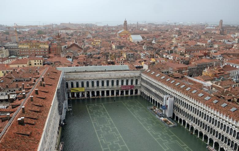 Venice ngập úng bất thường, nghiêm trọng nhất thập kỷ