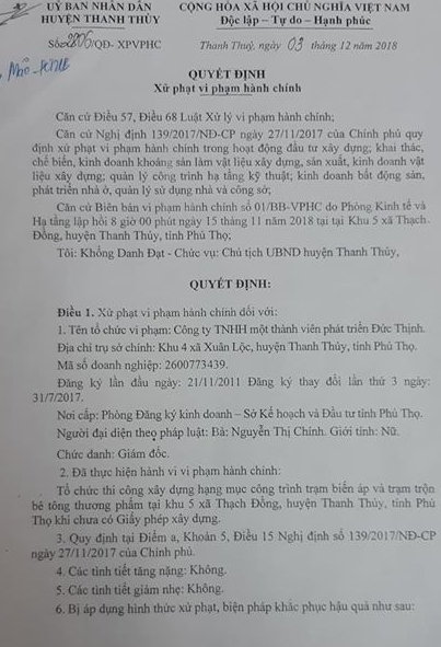 Phú Thọ: Ngang nhiên xây dựng trạm trộn bê tông khi chưa được cấp phép