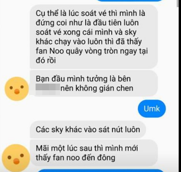 Fan Sơn Tùng M-TP 'tố' FC Noo chơi xấu, tạo hàng rào bủa vây sân khấu