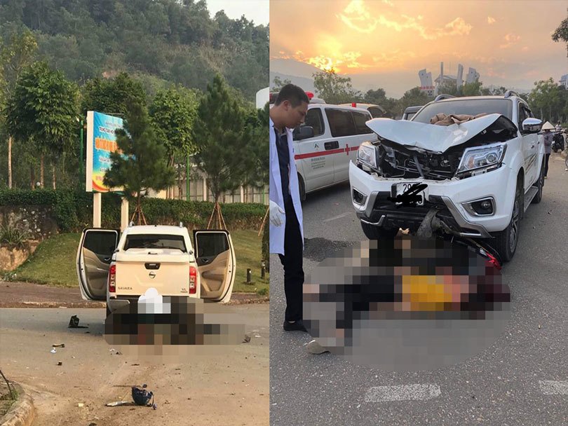 Lào Cai: Chồng tử vong, vợ nguy kịch khi va chạm với xe ô tô bán tải