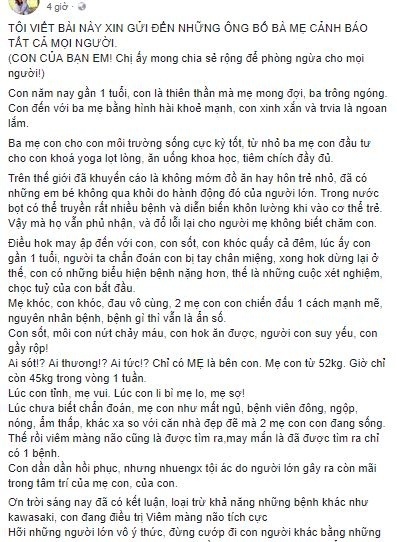 Sự thật bất ngờ chuyện em bé bị người lạ hôn dẫn đến viêm màng não