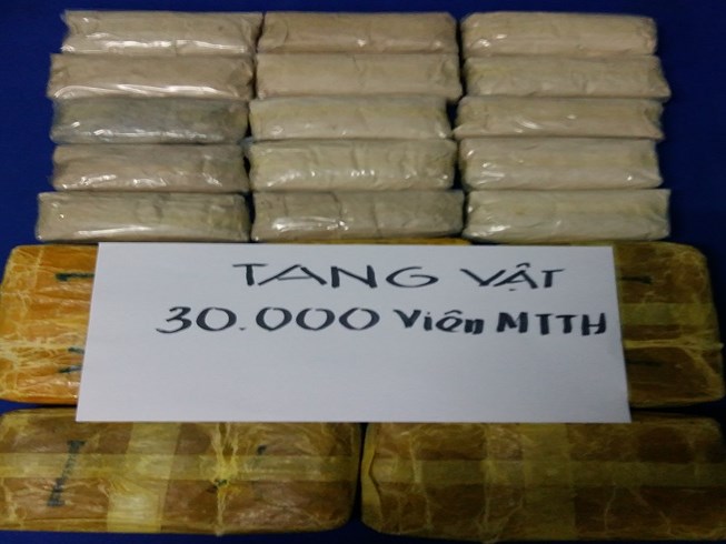 Phá đường dây vận chuyển 30.000 viên ma túy từ Lào về Việt Nam