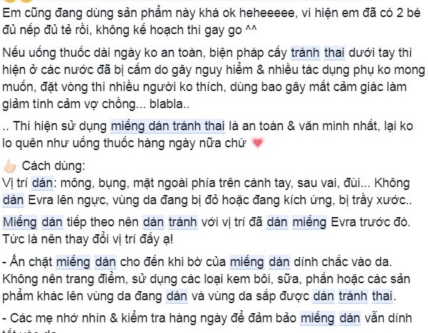 Mang họa vì miếng dán tránh thai 'thần kỳ'