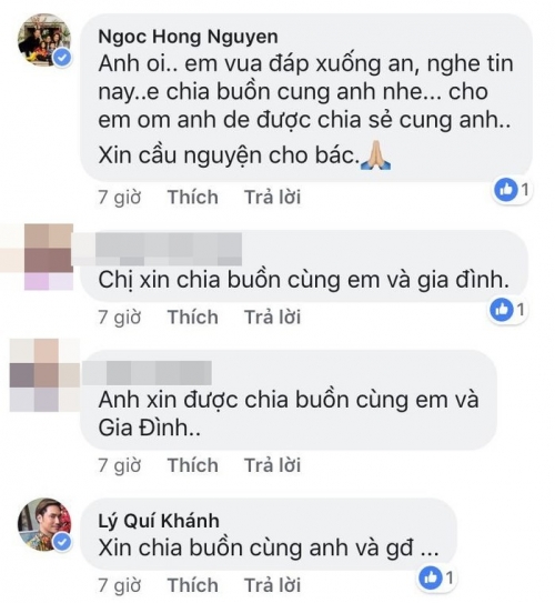 Sao Việt đồng loạt gửi lời chia buồn với nam ca sĩ Quang Dũng