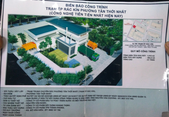 Hưng Thịnh kiến nghị dời Trạm trung chuyển rác khỏi khu DC Tín Phong