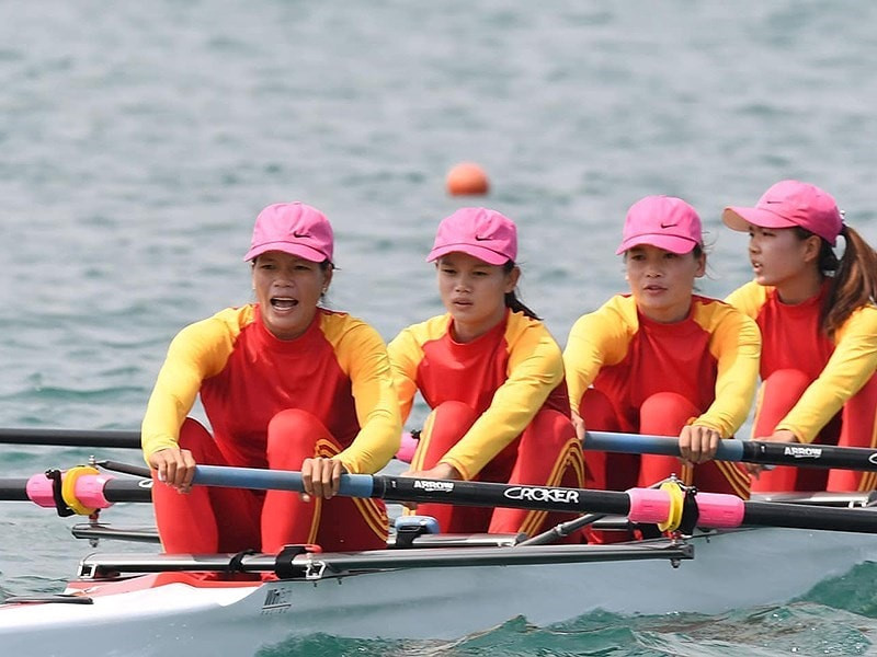 Thi đấu ấn tượng, đội rowing giải cơn khát vàng cho đoàn TTVN