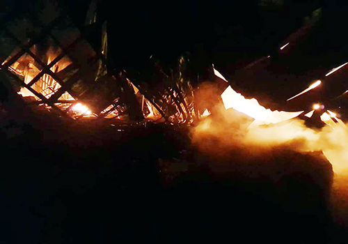  Cháy  lớn tại công ty sản xuất hộp xốp ở Cần Thơ