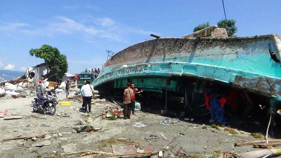 Chuyên gia 'ngạc nhiên' khi trận động đất ở Indonesia gây ra sóng thần