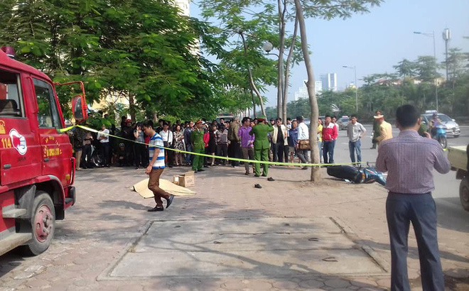 Người đàn ông tử vong sau va chạm với xe cứu hỏa ở Hà Nội