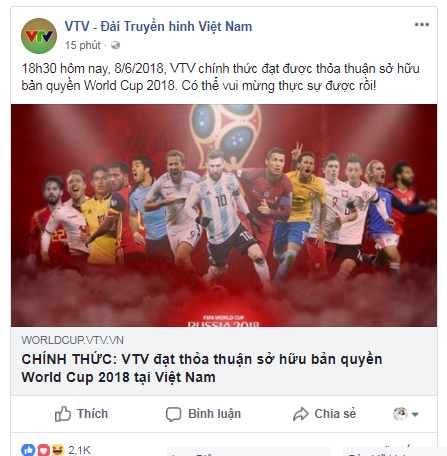 NHM 'vỡ òa' khi VTV chính thức có bản quyền phát sóng World Cup
