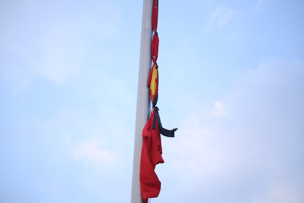 Lễ thượng cờ rủ Quốc tang Chủ tịch nước Trần Đại Quang