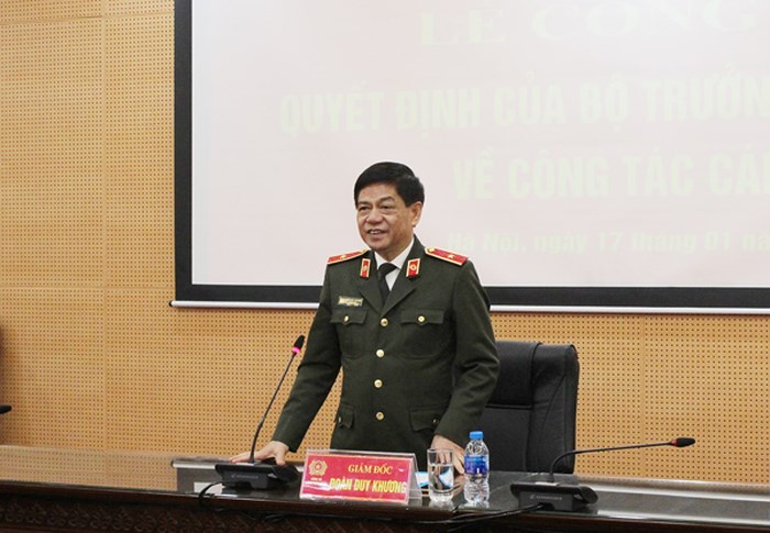 Bổ nhiệm Trưởng Phòng Cảnh sát kinh tế CATP Hà Nội