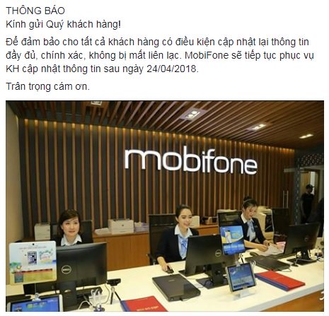 Sau Vinaphone, Mobifone, nhà mạng Viettel lùi hạn bổ sung thông tin