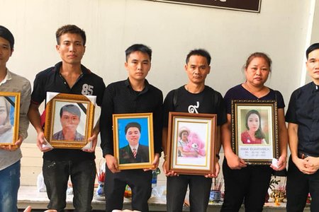 Thi thể 5 nạn nhân tử vong tại Thái Lan được đưa về quê an táng