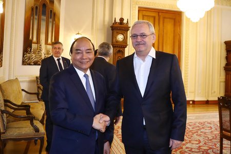 Thủ tướng Nguyễn Xuân Phúc hội kiến Chủ tịch Hạ viện Romania