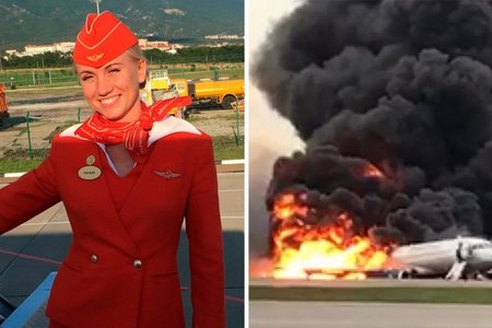 Lời kể của nữ tiếp viên mưu trí đạp hành khách ra khỏi máy bay bốc cháy ở Nga