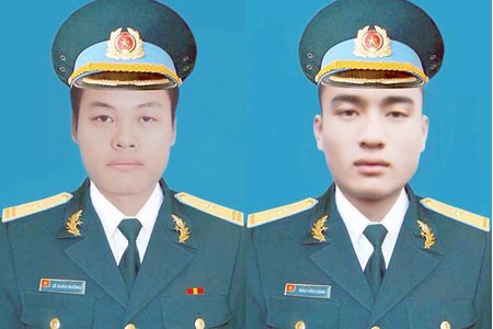 Thăng quân hàm 2 phi công hy sinh khi làm nhiệm vụ tại Khánh Hòa