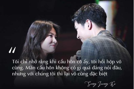 Tuyển tập những câu nói ngôn tình của cặp đôi Song Jong Ki - Song Hye Kyo trước khi ly hôn