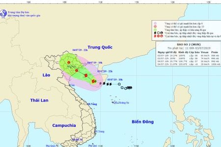 Áp thấp nhiệt đới mạnh thành bão, đi vào đất liền các tỉnh từ Quảng Ninh đến Ninh Bình