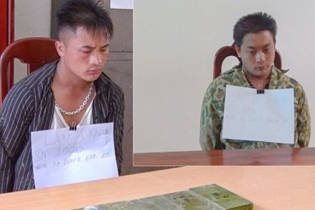Bắt giữ 2 anh em ruột vận chuyển 6 bánh heroin từ Lào về Việt Nam tiêu thụ