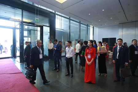 [Chùm ảnh] Các đại biểu tham dự Đại hội Đại biểu toàn quốc Hội Luật gia Việt Nam lần thứ XIII