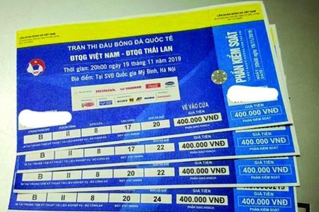 Giá vé xem trận Việt Nam - Thái Lan đẩy lên 6 triệu đồng/cặp vị trí đẹp