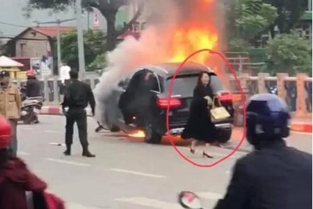 Danh tính nữ tài xế xe Mercedes gây tai nạn liên hoàn rồi bốc cháy ở Hà Nội