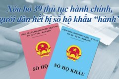 Xóa bỏ 39 thủ tục hành chính, người dân hết bị sổ hộ khẩu 'hành'?