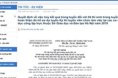 Sở Giáo dục Hà Nội hủy kết quả trúng tuyển viên chức của 4 thí sinh