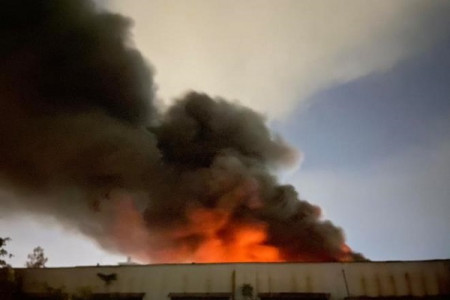 TP. HCM: Cháy lớn trong khu công nghiệp Tân Tạo