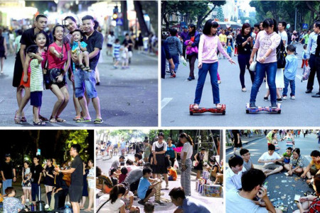 Hà Nội: Yêu cầu người dân ăn mặc lịch sự, cấm dắt chó trên phố đi bộ Hồ Gươm