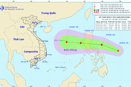 Xuất hiện thêm áp thấp nhiệt đới gần biển Đông, có khả năng mạnh lên thành bão