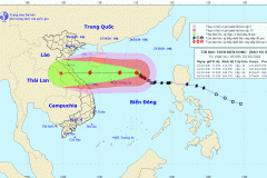 Bão số 8 giật cấp 15 đang tiến vào Hà Tĩnh-Quảng Trị