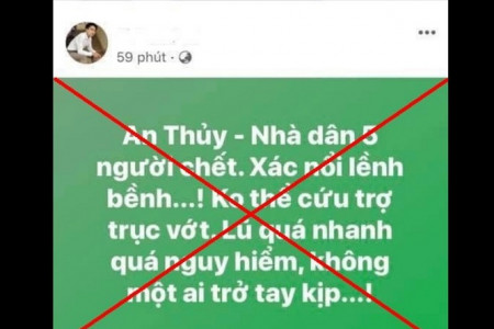 Quảng Bình: 2 người bị phạt 10 triệu đồng vì đăng tin sai sự thật về mưa lũ