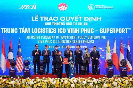 Thủ tướng khởi động mạng lưới Logistics thông minh ASEAN (ASLN) với Dự án đầu tiên 'Trung tâm Logistics ICD Vĩnh Phúc' (superporttm)