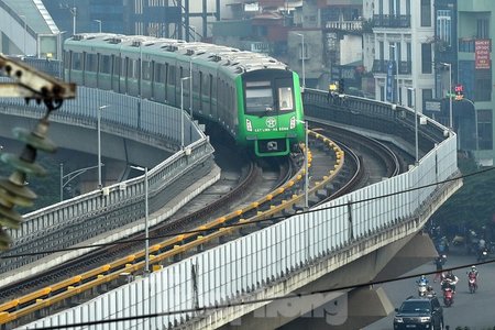 Hôm nay, đường sắt Cát Linh - Hà Đông bắt đầu vận hành thử trong vòng 20 ngày