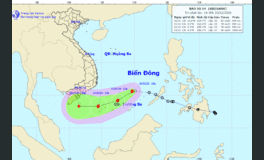 Áp thấp nhiệt đới trên Biển Đông đã mạnh lên thành bão số 14