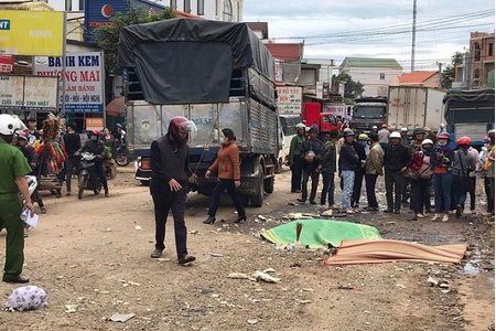 Lâm Đồng: Xe tải gây tai nạn liên hoàn, 2 ngưởi tử vong