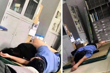 Bệnh viện lý giải vụ bác sĩ ôm sinh viên ngủ trong giờ trực?