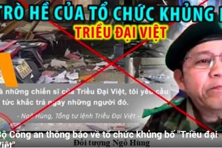 Bộ Công an cảnh báo về tổ chức khủng bố 'Triều đại Việt'