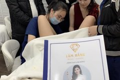 Sau hai ngày ‘thần tốc’, học viên Diamond Beauty đã thực hiện trên mẫu người thật