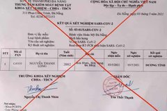 Đăng bản xét nghiệm Covid-19 giả lên mạng xã hội, nam thanh niên bị triệu tập